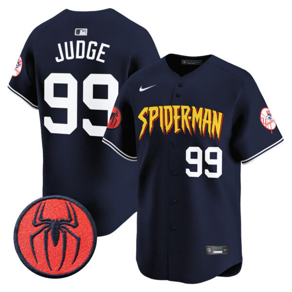 Men's New York Yankees Spider-Man Vapor Premier Limited Jersey - All Stitched - Image 26