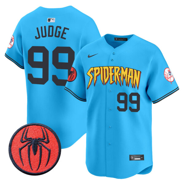Men's New York Yankees Spider-Man Vapor Premier Limited Jersey - All Stitched - Image 34