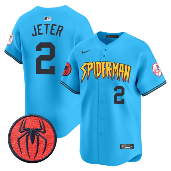 Men's New York Yankees Spider-Man Vapor Premier Limited Jersey - All Stitched - Image 37