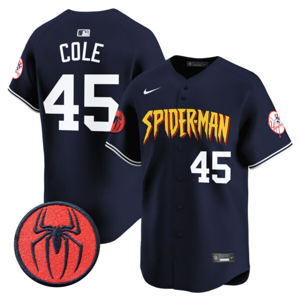 Men's New York Yankees Spider-Man Vapor Premier Limited Jersey - All Stitched - Image 30