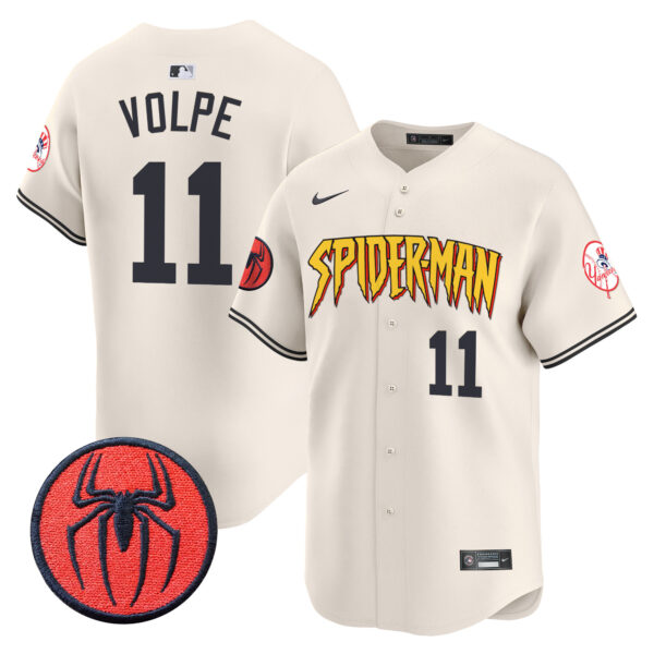Men's New York Yankees Spider-Man Vapor Premier Limited Jersey - All Stitched - Image 11