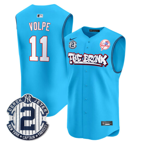 Men's Yankees The Bronx Graffiti Vapor Premier Sleeveless Jersey - All Stitched - Image 26