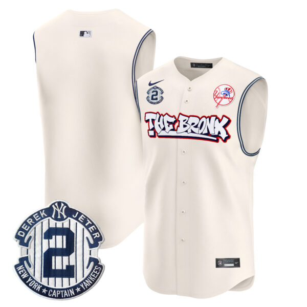 Men's Yankees The Bronx Graffiti Vapor Premier Sleeveless Jersey - All Stitched - Image 8