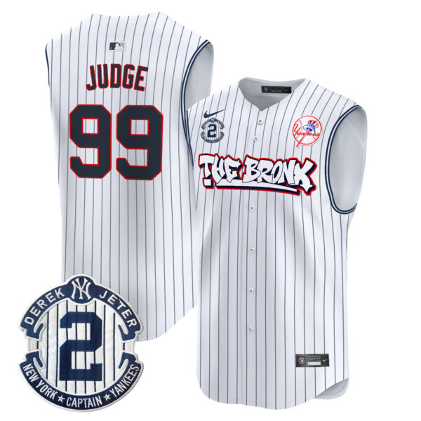 Men's Yankees The Bronx Graffiti Vapor Premier Sleeveless Jersey - All Stitched - Image 9