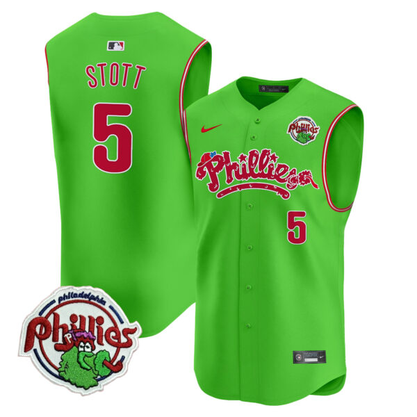 Men's Phillies Phanatic Vapor Premier Sleeveless Jersey - All Stitched - Image 13