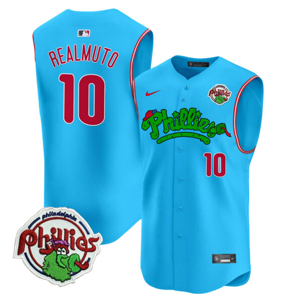 Men's Phillies Phanatic Vapor Premier Sleeveless Jersey - All Stitched - Image 50