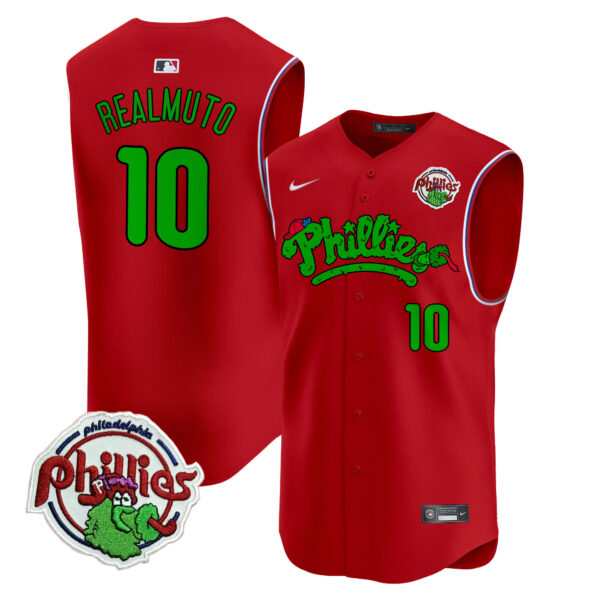 Men's Phillies Phanatic Vapor Premier Sleeveless Jersey - All Stitched - Image 41