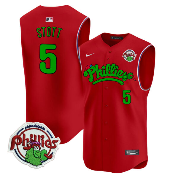 Men's Phillies Phanatic Vapor Premier Sleeveless Jersey - All Stitched - Image 40