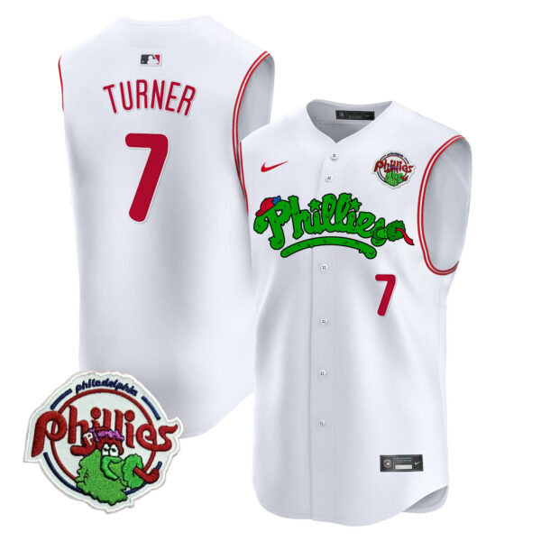 Men's Phillies Phanatic Vapor Premier Sleeveless Jersey - All Stitched - Image 3