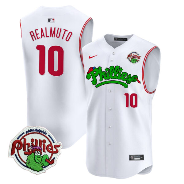 Men's Phillies Phanatic Vapor Premier Sleeveless Jersey - All Stitched - Image 5