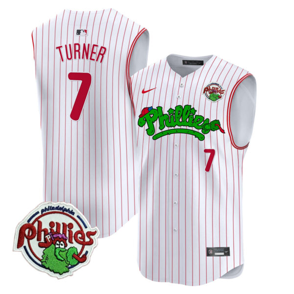 Men's Phillies Phanatic Vapor Premier Sleeveless Jersey - All Stitched - Image 30