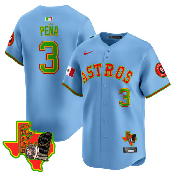 Men's Astros The Loteria Vapor Premier Limited Jersey - All Stitched - Image 10
