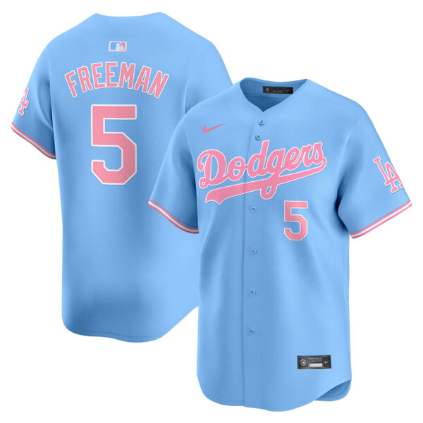 Unisex Dodgers Bubblegum Pink Vapor Premier Limited Jersey - All Stitched - Image 29