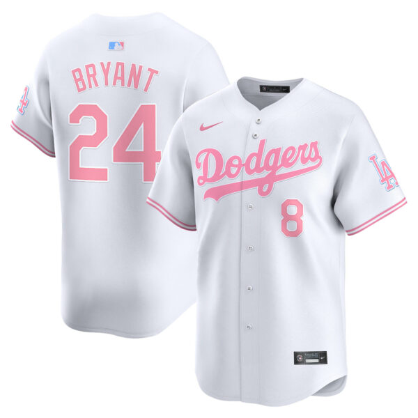 Unisex Dodgers Bubblegum Pink Vapor Premier Limited Jersey - All Stitched - Image 13