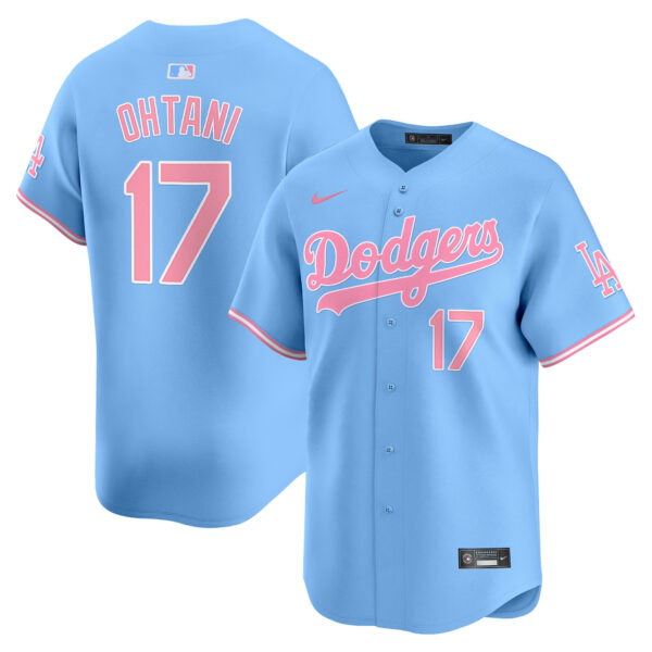 Unisex Dodgers Bubblegum Pink Vapor Premier Limited Jersey - All Stitched - Image 28
