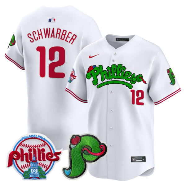 Men's Phillies Phanatic Patch Vapor Premier Limited Jersey V4 - All Stitched - Image 16