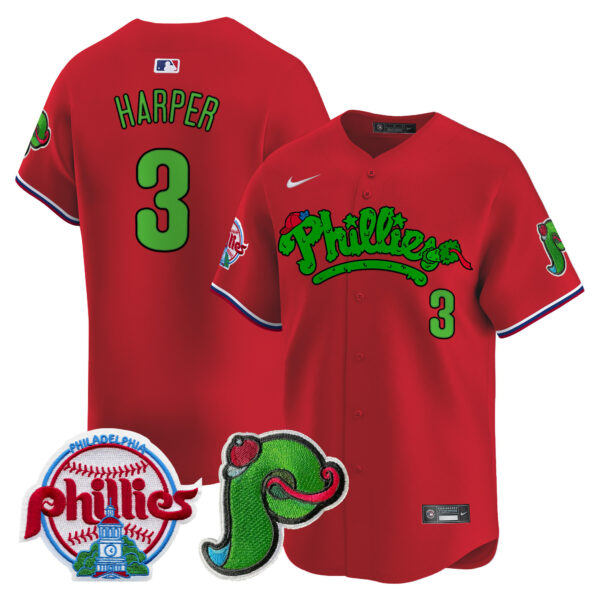Men's Phillies Phanatic Patch Vapor Premier Limited Jersey V4 - All Stitched - Image 37