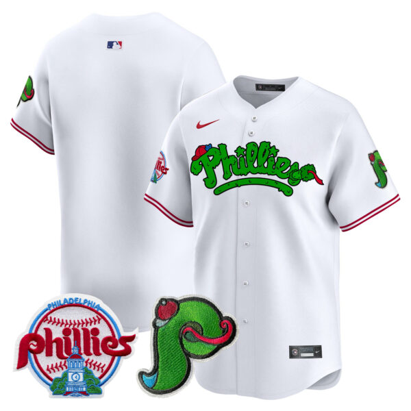Men's Phillies Phanatic Patch Vapor Premier Limited Jersey V4 - All Stitched - Image 18
