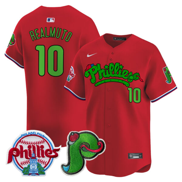 Men's Phillies Phanatic Patch Vapor Premier Limited Jersey V4 - All Stitched - Image 41
