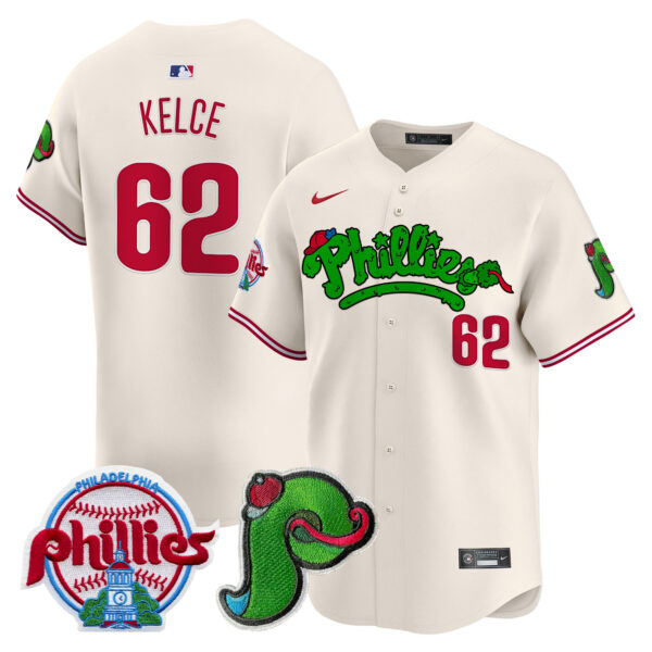 Men's Phillies Phanatic Patch Vapor Premier Limited Jersey V4 - All Stitched - Image 6