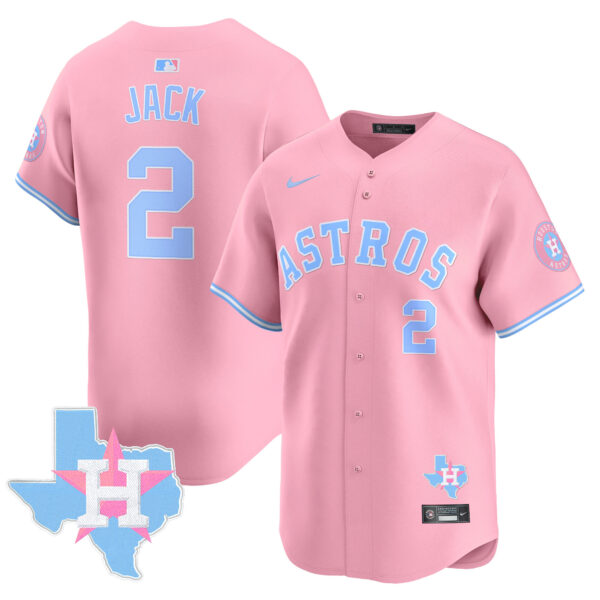 Unisex Astros Bubblegum Pink Vapor Premier Limited Jersey - All Stitched - Image 24