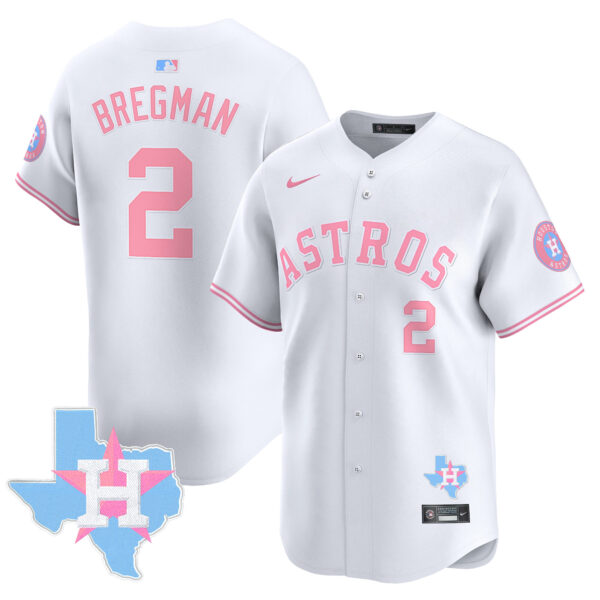 Unisex Astros Bubblegum Pink Vapor Premier Limited Jersey - All Stitched - Image 6