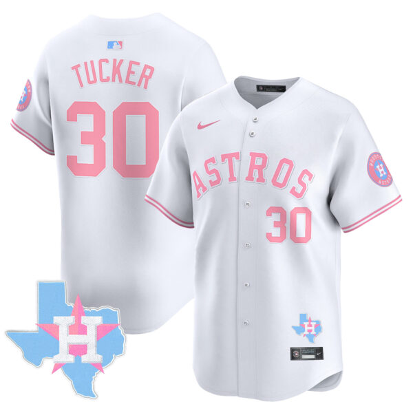Unisex Astros Bubblegum Pink Vapor Premier Limited Jersey - All Stitched - Image 9