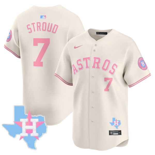 Unisex Astros Bubblegum Pink Vapor Premier Limited Jersey - All Stitched - Image 15