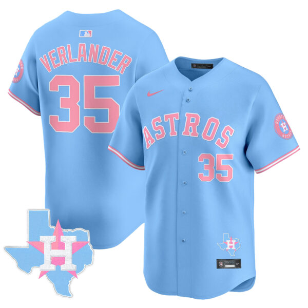 Unisex Astros Bubblegum Pink Vapor Premier Limited Jersey - All Stitched - Image 47