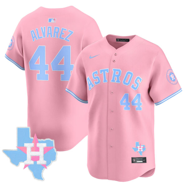 Unisex Astros Bubblegum Pink Vapor Premier Limited Jersey - All Stitched - Image 27
