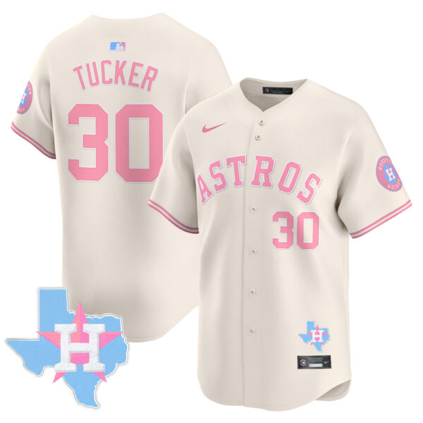 Unisex Astros Bubblegum Pink Vapor Premier Limited Jersey - All Stitched - Image 19
