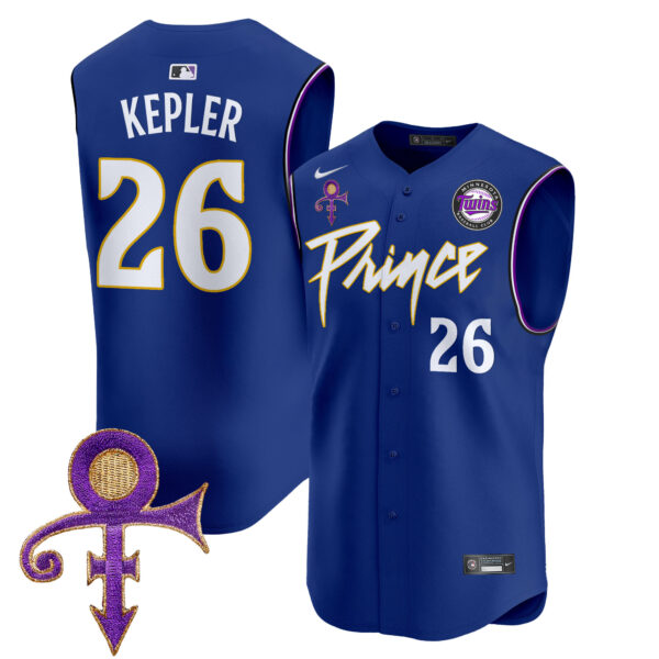 Men's Minnesota Twins Prince Patch Vapor Premier Sleeveless Jersey - All Stitched - Image 52