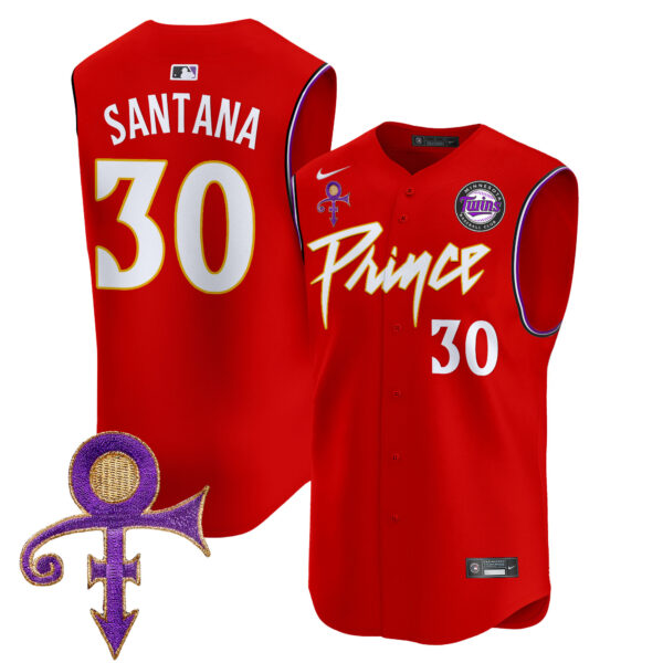 Men's Minnesota Twins Prince Patch Vapor Premier Sleeveless Jersey - All Stitched - Image 24