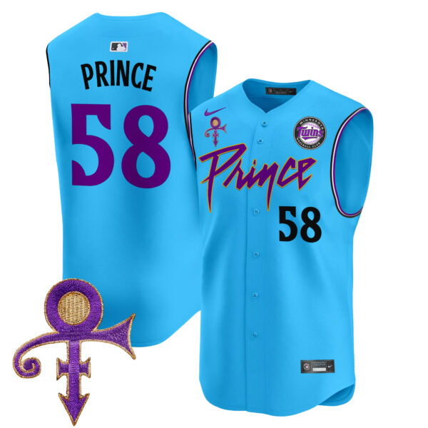 Men's Minnesota Twins Prince Patch Vapor Premier Sleeveless Jersey - All Stitched - Image 38
