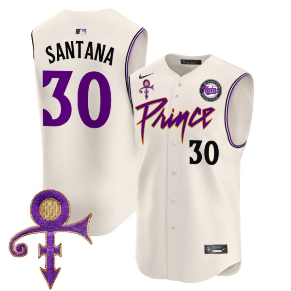 Men's Minnesota Twins Prince Patch Vapor Premier Sleeveless Jersey - All Stitched - Image 6