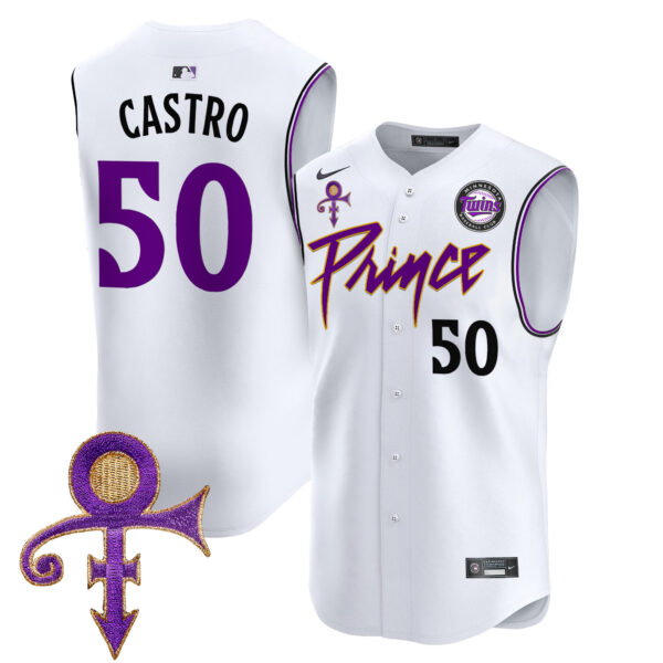 Men's Minnesota Twins Prince Patch Vapor Premier Sleeveless Jersey - All Stitched - Image 32