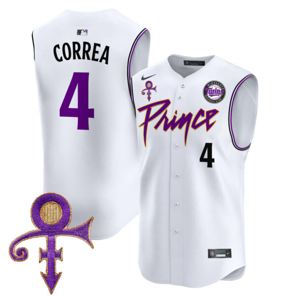 Men's Minnesota Twins Prince Patch Vapor Premier Sleeveless Jersey - All Stitched - Image 30