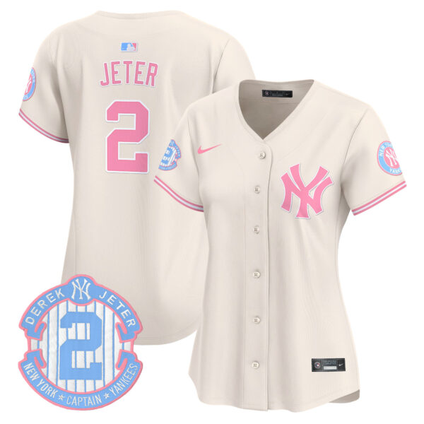 Women's New York Yankees Bubblegum Pink Vapor Premier Limited Jersey - All Stitched - Image 13