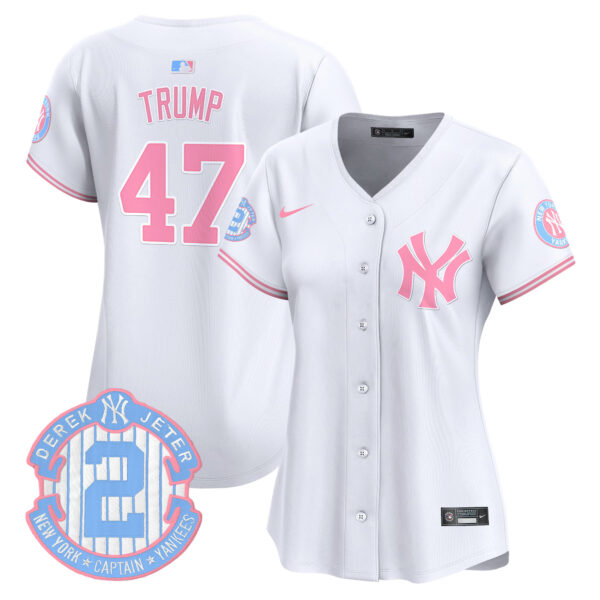 Women's New York Yankees Bubblegum Pink Vapor Premier Limited Jersey - All Stitched - Image 8
