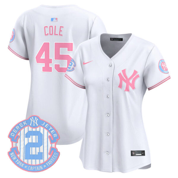 Women's New York Yankees Bubblegum Pink Vapor Premier Limited Jersey - All Stitched - Image 5
