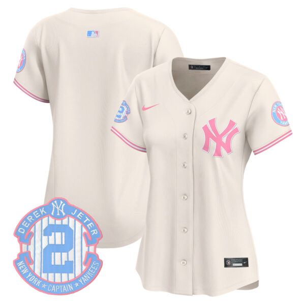 Women's New York Yankees Bubblegum Pink Vapor Premier Limited Jersey - All Stitched - Image 18