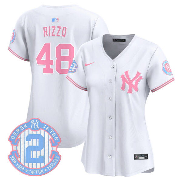 Women's New York Yankees Bubblegum Pink Vapor Premier Limited Jersey - All Stitched - Image 7