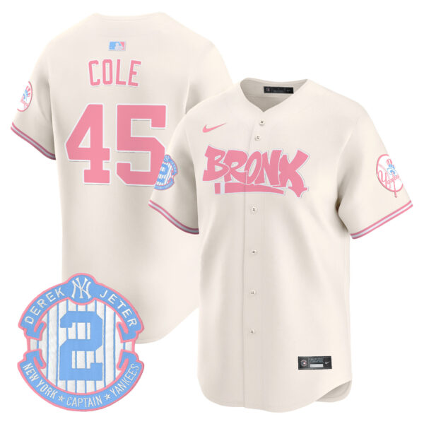 Unisex Yankees The Bronx Graffiti Bubblegum Pink Vapor Premier Limited Jersey - All Stitched - Image 23