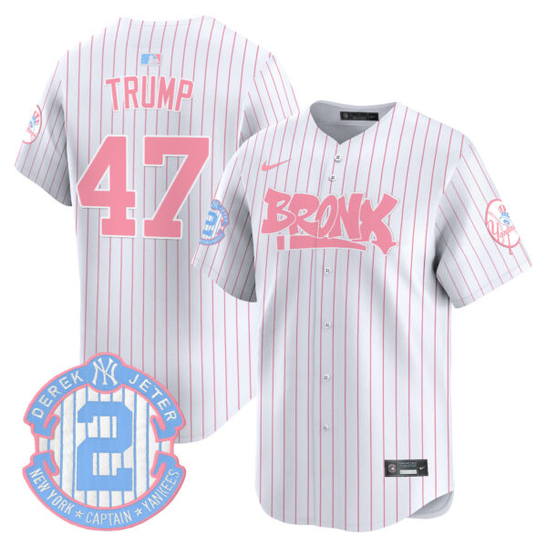Unisex Yankees The Bronx Graffiti Bubblegum Pink Vapor Premier Limited Jersey - All Stitched - Image 35