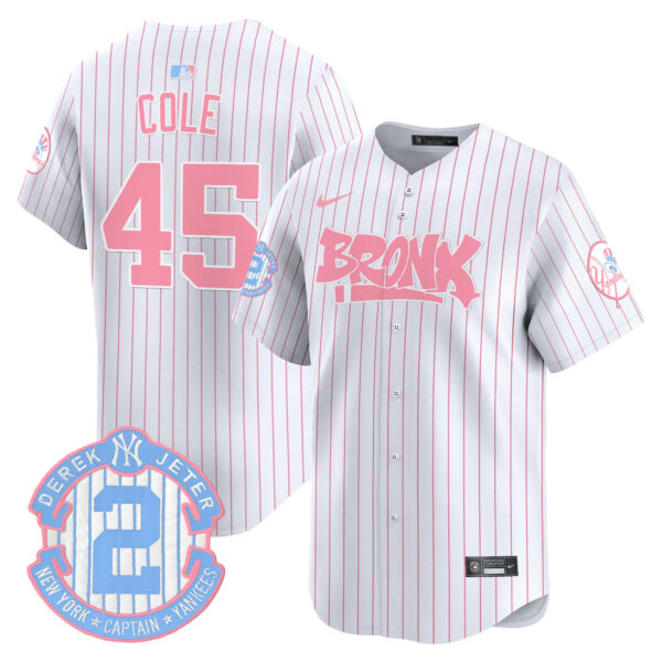 Unisex Yankees The Bronx Graffiti Bubblegum Pink Vapor Premier Limited Jersey - All Stitched - Image 32