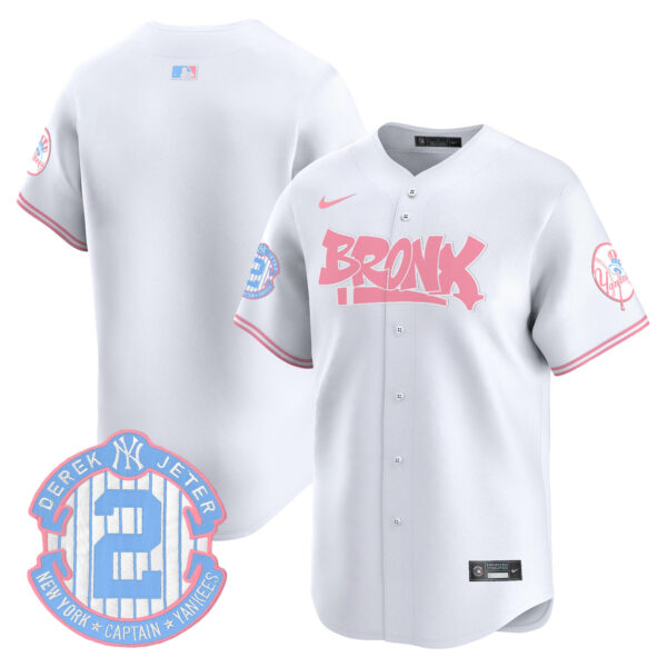 Unisex Yankees The Bronx Graffiti Bubblegum Pink Vapor Premier Limited Jersey - All Stitched - Image 45