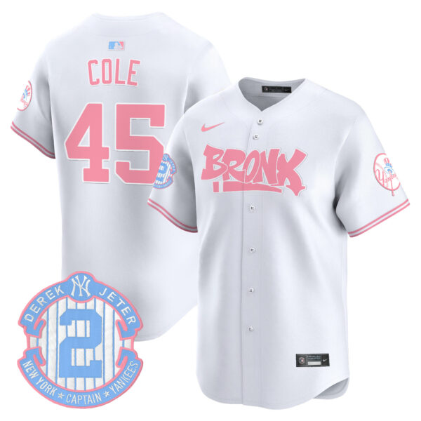 Unisex Yankees The Bronx Graffiti Bubblegum Pink Vapor Premier Limited Jersey - All Stitched - Image 41