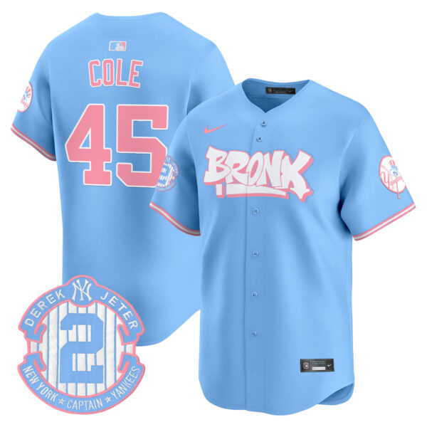 Unisex Yankees The Bronx Graffiti Bubblegum Pink Vapor Premier Limited Jersey V2 - All Stitched - Image 14