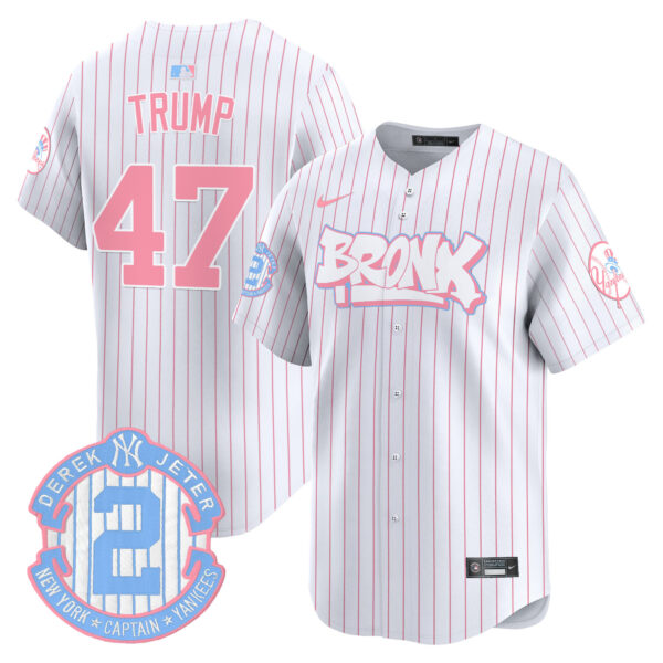 Unisex Yankees The Bronx Graffiti Bubblegum Pink Vapor Premier Limited Jersey V2 - All Stitched - Image 35