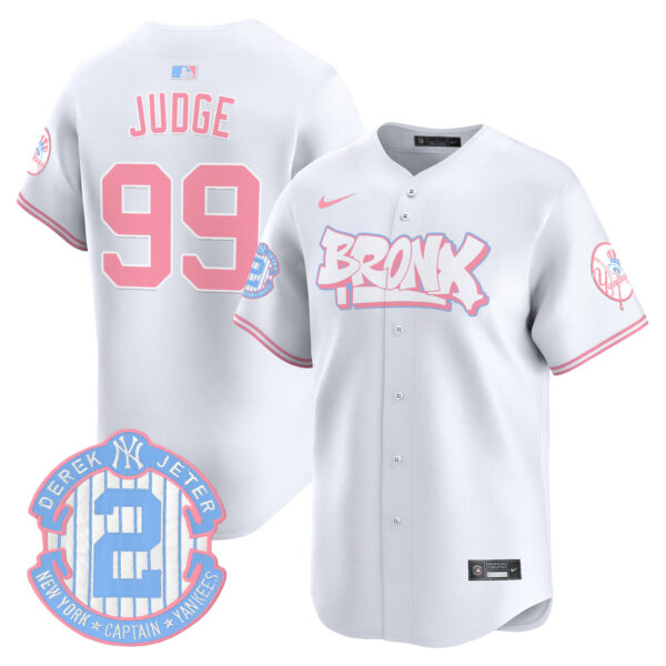 Unisex Yankees The Bronx Graffiti Bubblegum Pink Vapor Premier Limited Jersey V2 - All Stitched - Image 37